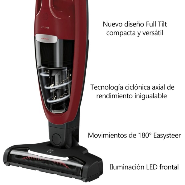 Aspiradora Ergorapido Well Q6 Animal Electrolux Erg36 ASPIRADORA ELECTROLUX INALAMBRICA ERG36