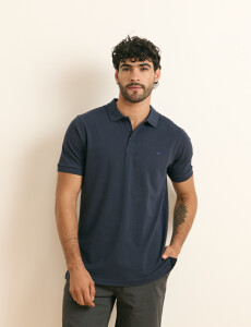 520752 REMERA HARRINGTON LABEL Azul Oscuro