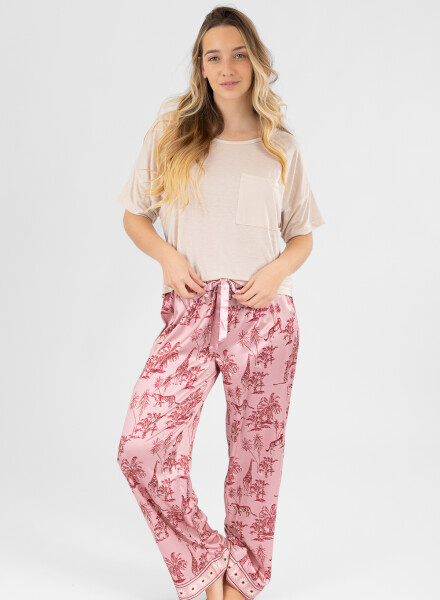 Animal jouy pant Rosado