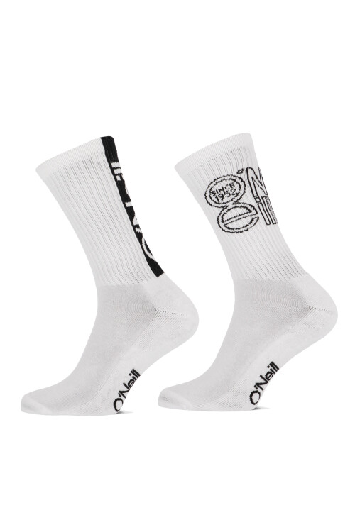 Medias O'Neill Street Crew Unisex Pack x2 Blanco
