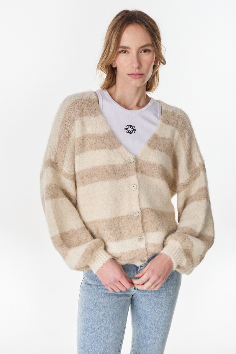 Cardigan Clover Crudo/Beige