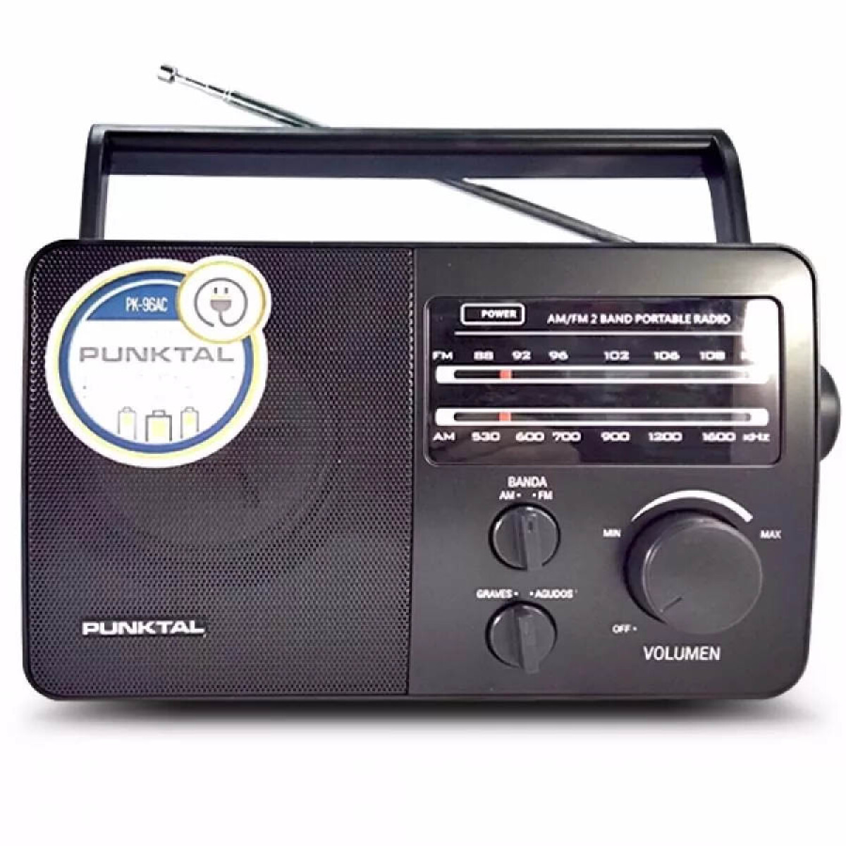 Radio Punktal PK-96AC Am/fm 4 Pilas Antena Interna 