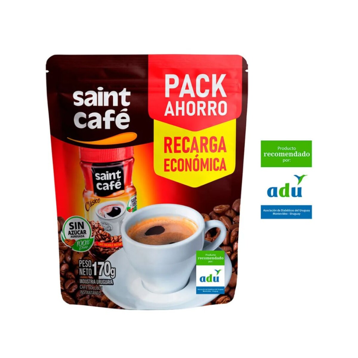 CAFE SOLUBLE SAINT RECARGA 170G 