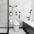 Set De Accesorios Para Baño Juego 5 Piezas Acero Inoxidable IMBACK Color Negro Set De Accesorios Para Baño Juego 5 Piezas Acero Inoxidable IMBACK Color Negro