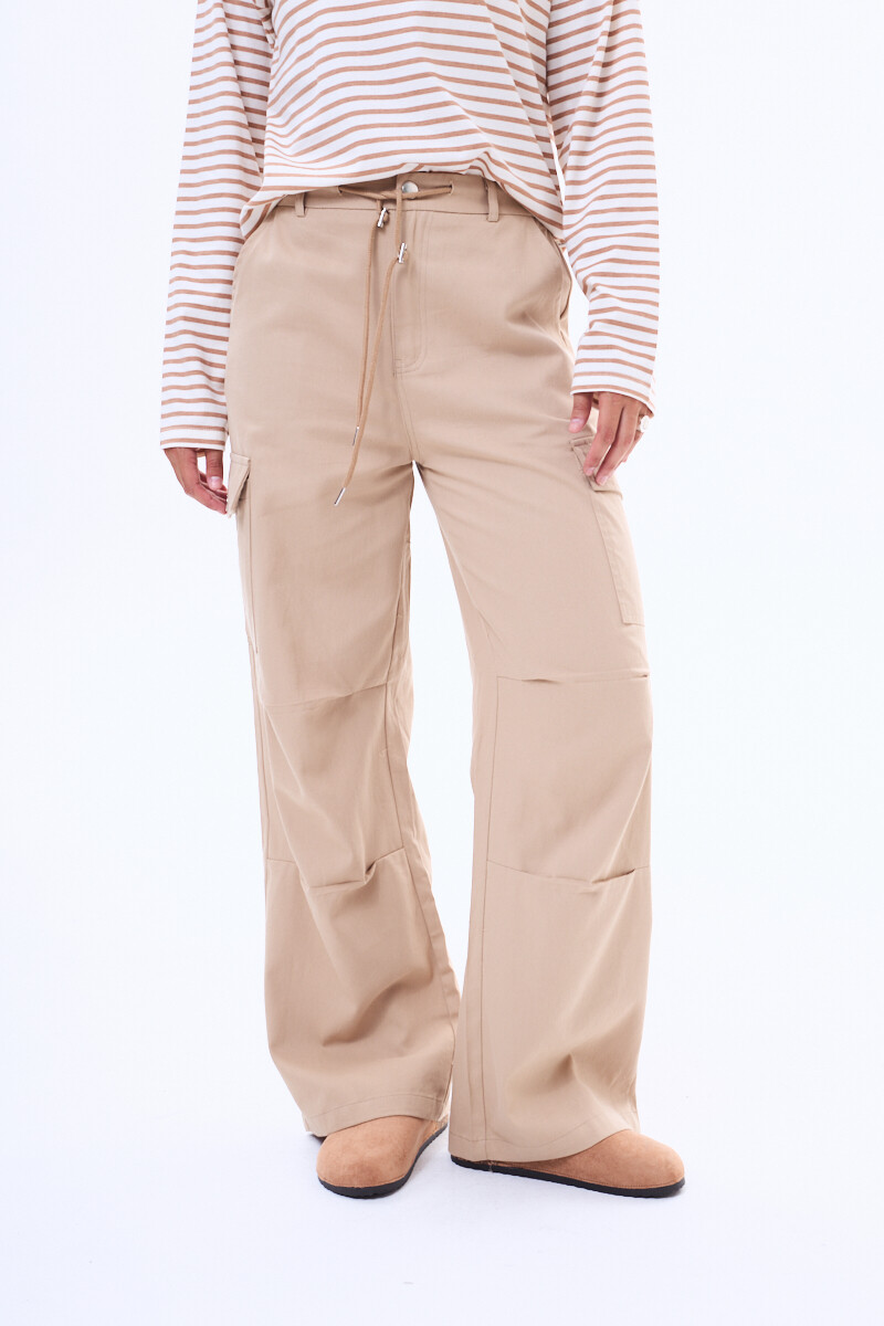 Pantalón de gabardina El Dorado - Beige 