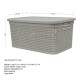 Caja simil ratán 7,5 lts CAPPUCCINO