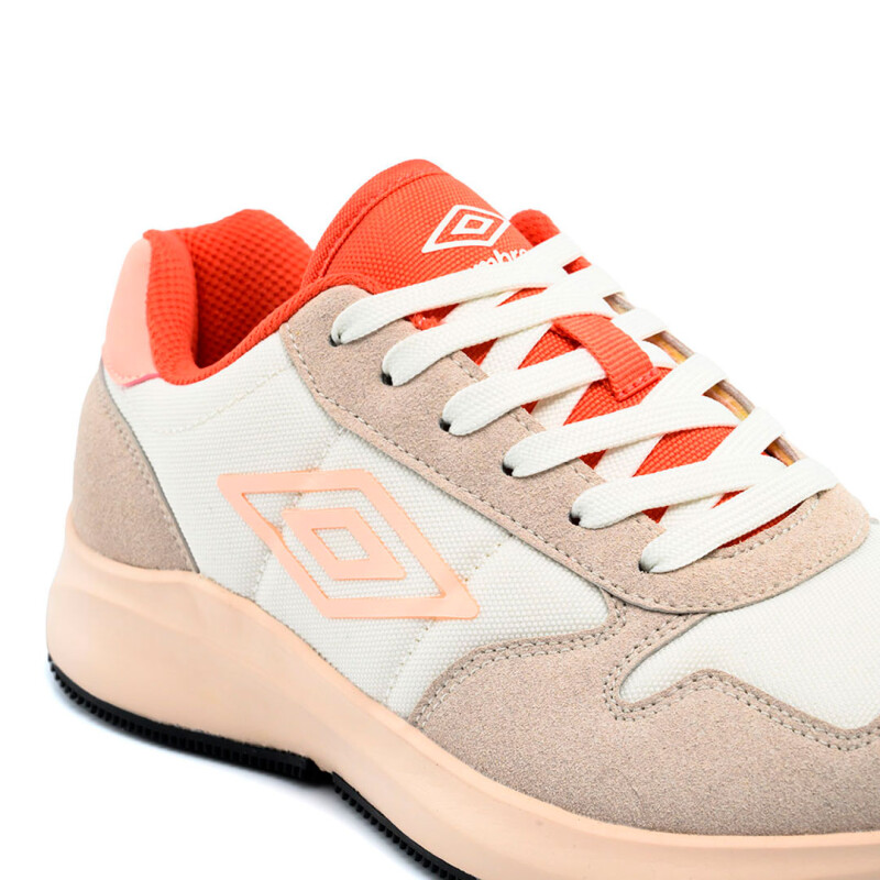 Championes de Mujer Umbro Volcan II Beige - Blanco