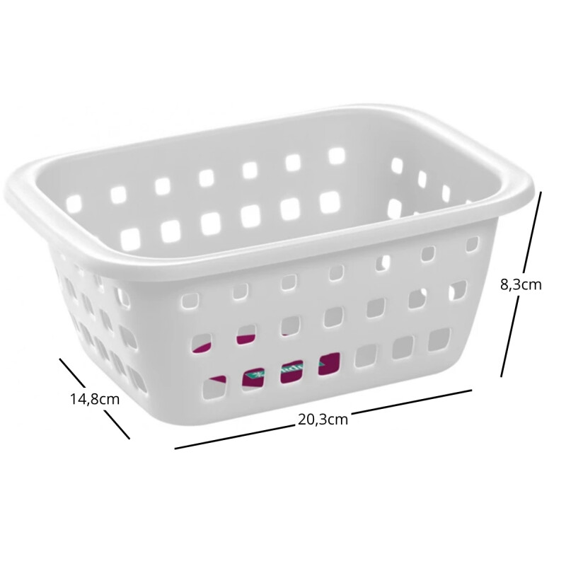 Set x2 Cesto pequeño 1,4 lts BLANCO