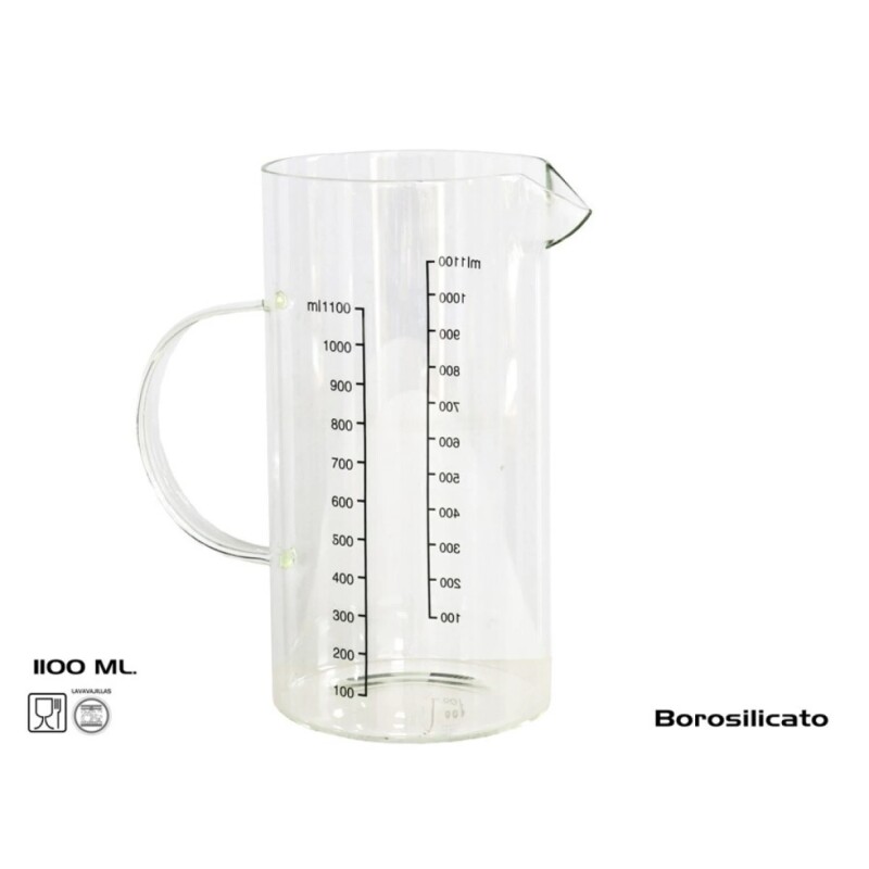 Jarra Medidora de Borosilicato 1100 ml JARRA BORO. MEDIDORA 1100ML