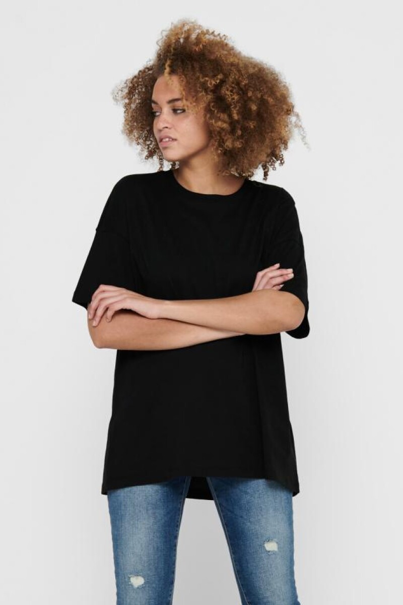 Camiseta Laya Básica Oversize Black