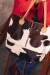 Atalaya Cowhide Flecos Oscuro / Camel