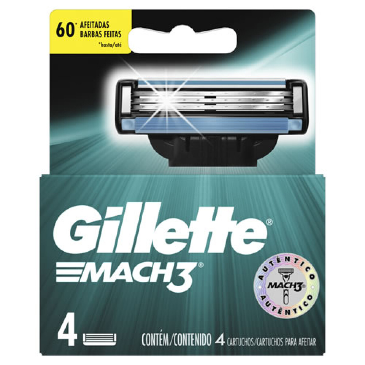 Gillette Mach3 Repuesto 4 Unidades – Afeitado Preciso