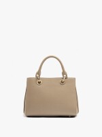 Bolso Tote Con Textura taupe
