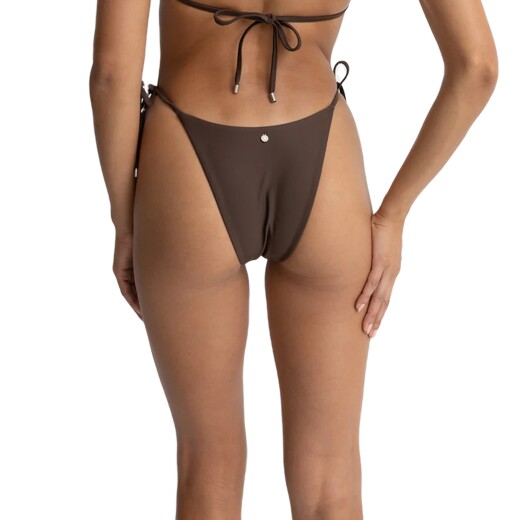 Bikini Rhythm Classic Tie Side Hi Cut - Marrón Bikini Rhythm Classic Tie Side Hi Cut - Marrón