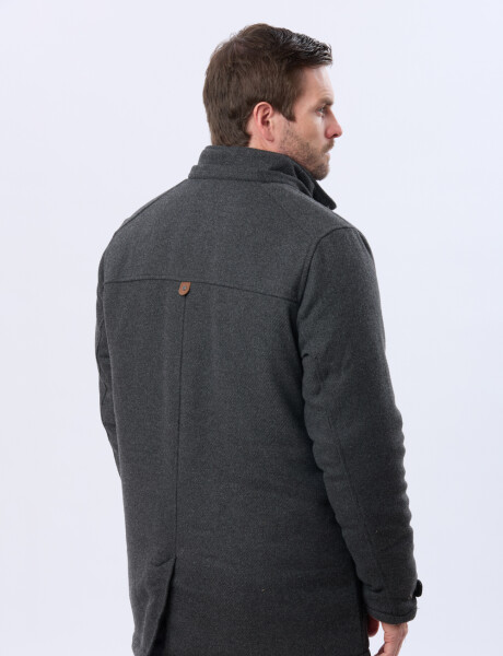 SACO DE PAÑO CON CAPUCHA Gris