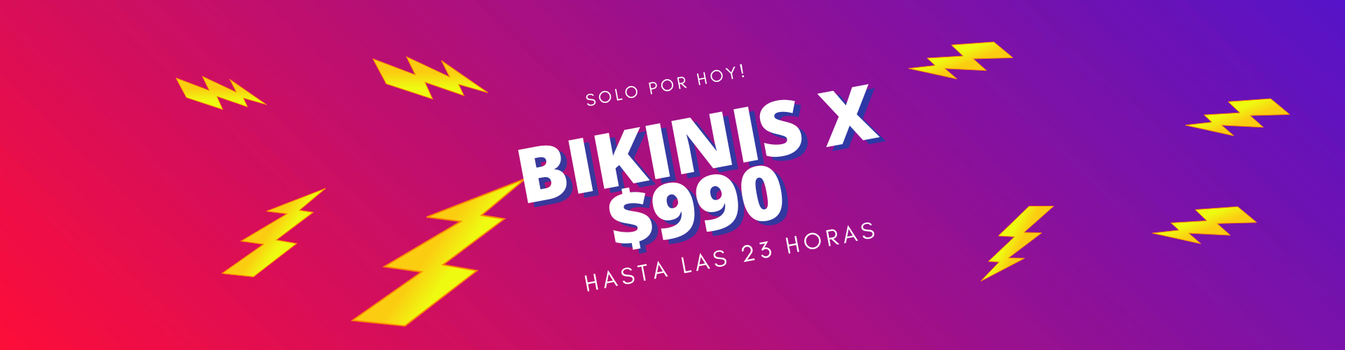 Bikinis a $990 SOLO POR HOY!