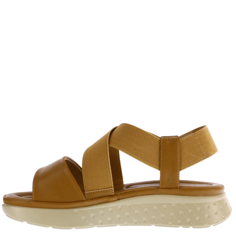 Sandalia de Mujer Lady Confort ROSA con tiras elasticas Marrón Camel