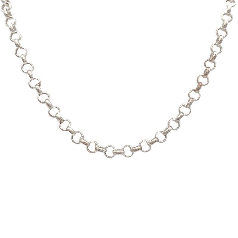 Cadena Rolo-Plata y Oro-Sin piedra-CD5077 sinpiedra