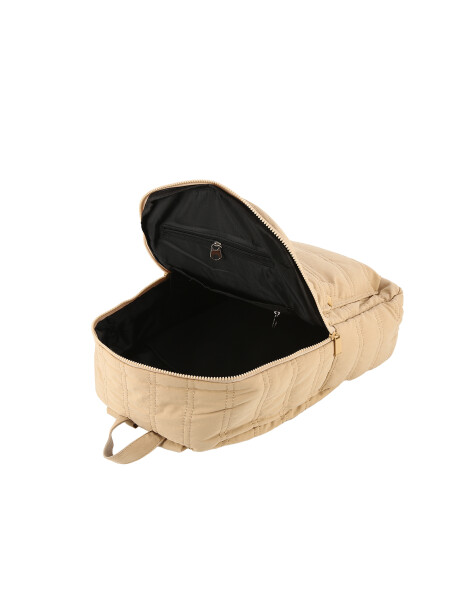 MOCHILA QUILTING Beige