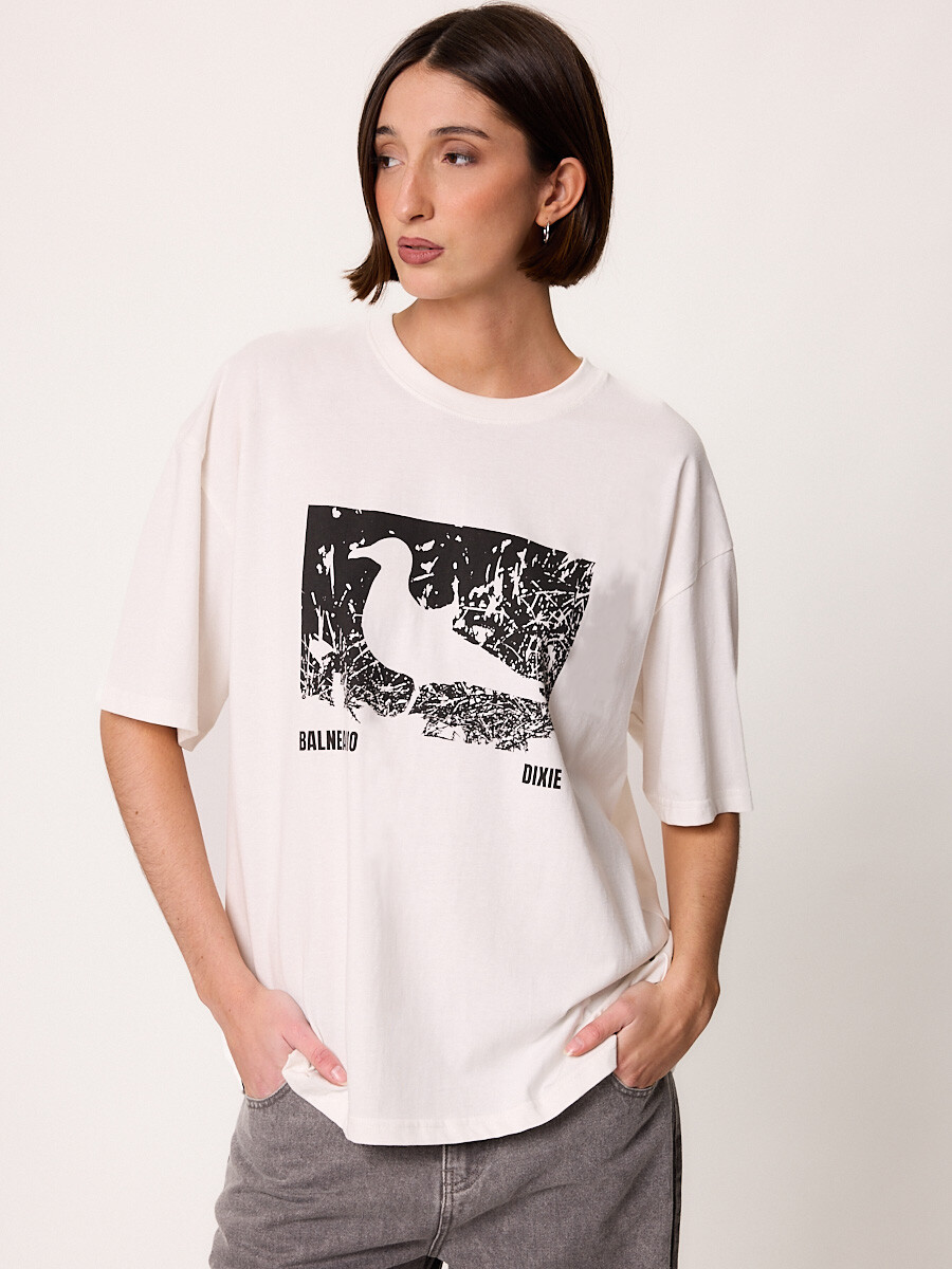 T-SHIRT M/C GAVIOTA DIXIE Blanco
