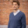 Sweater escote v cashmere Aero
