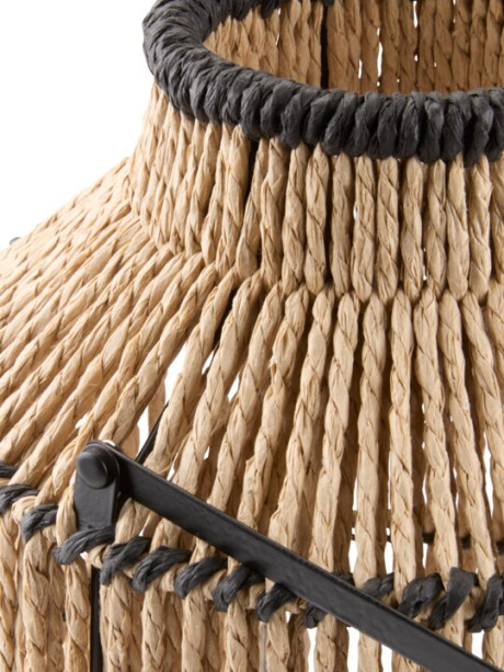 Linterna MAALTHE Ø27xH35 cm natural/negro Linterna MAALTHE Ø27xH35 cm natural/negro