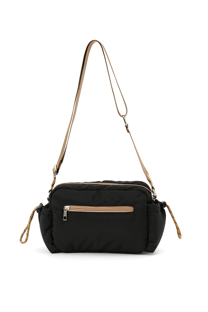 Bandolera de nylon Negro