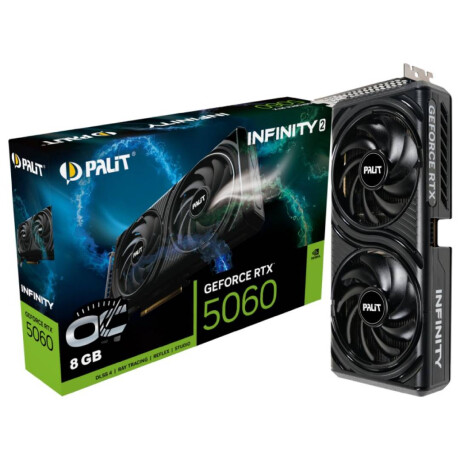 Tarjeta de Video Palit Geforce Rtx 5060 Infinity 2 Oc 8gb D Black