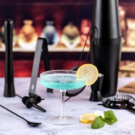 Set De Cocteleria Soporte De Madera