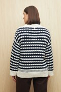 SWEATER EVAN Blanco/Azul