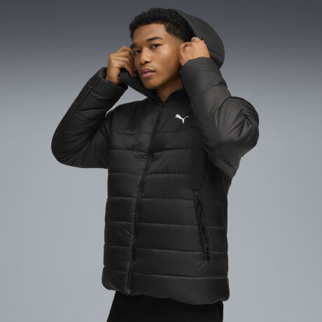ESS Hood.Padded Jkt.68521101 Negro