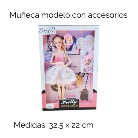 Muñeca Modelo Con Accesorios Muñeca Modelo Con Accesorios