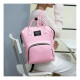 Bolso Mochila Maternal Bebe Resistente Impermeable Madre Rosa