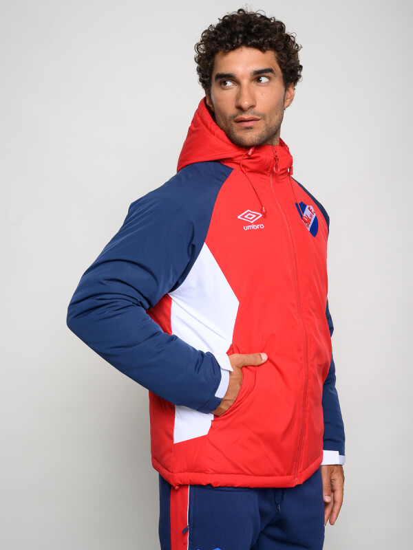 CAMPERA CRAFTED Nacional Hombre Rojo, Azul Marino, Blanco
