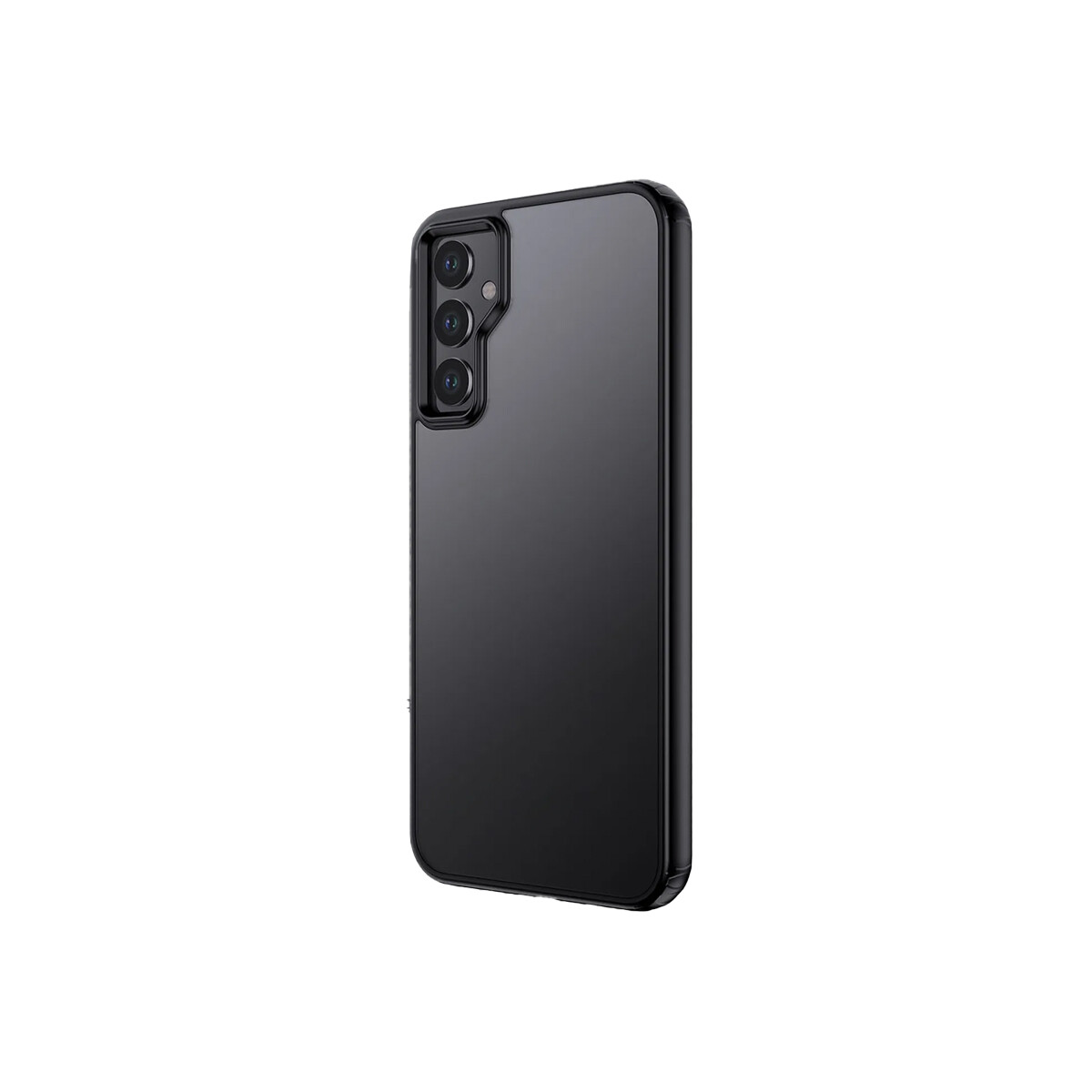 Protector rígido Samsung Galaxy A34 transparente con bordes negros 