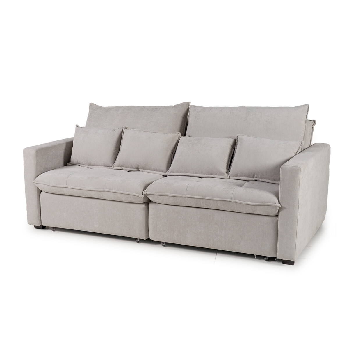 Sofá Cama Carmín - Tela Microfibra - 12073 (Greige) 