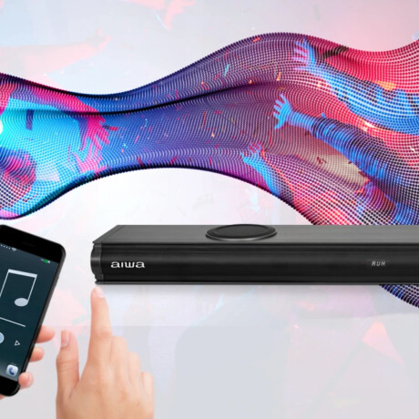 Barra de Sonido Aiwa AWSBH22 con Subwoofer Incorporado Negro