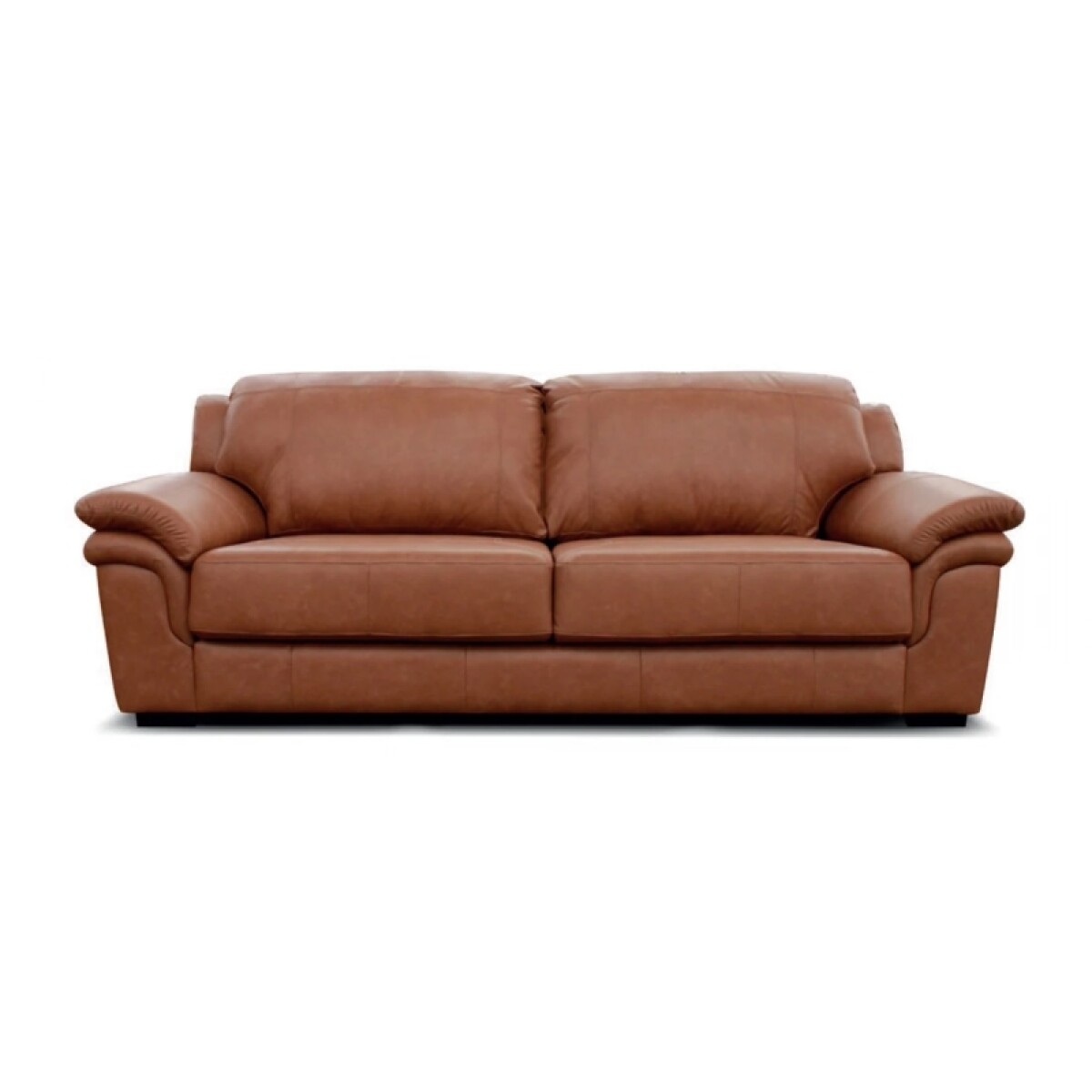 Sofa Cuero 3 Cuerpos Jenny Color Savana 