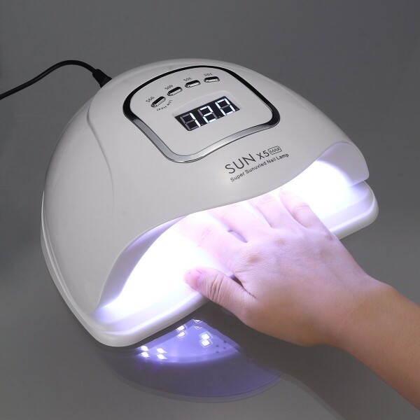 Lampara UV Led Seca Uñas Cabina 80W Sun X5 Timer Manos Pies Variante Color Blanco