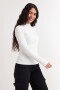 Remera m/l media polera BLANCO