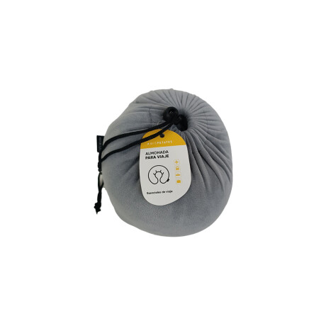 Almohada de viaje con memoria y funda Gris