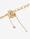 Chokers Metal Choker De Metal Con Flor Dorada - Dorado