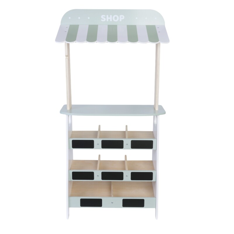 Mercado de Frutas de Madera con caja registradora y 18 frutas Mercado de Frutas de Madera con caja registradora y 18 frutas
