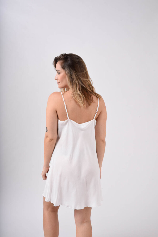 Camisón Bretel Fino Labrado Champagne