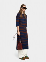 Vestido De Punto Jacquard multicolor