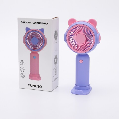 VENTILADOR DE MANO CARICATURA (PÚRPURA) VENTILADOR DE MANO CARICATURA (PÚRPURA)