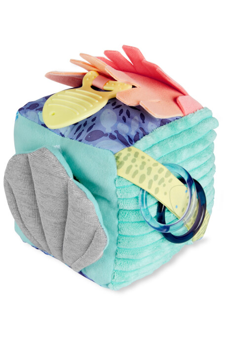 Cubo de actividades suave, diseño marino Cubo de actividades suave, diseño marino