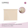 Cortina Roller Blackout Lumax 60 X 160 Cm Colores Beige