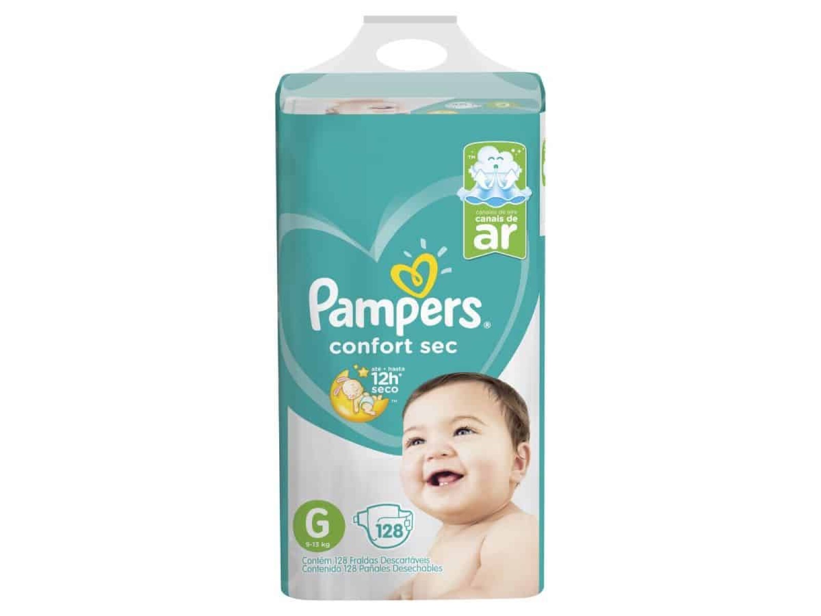 Pañales Pampers Confort Sec G 128 Unidades 