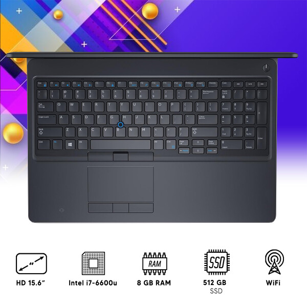 Notebook Dell Latitude E5570 I7 / 8 Gb Ram / 512 Gb Ssd NOTEBOOK RFPL DELL E5570 I7/8/512/15.6"